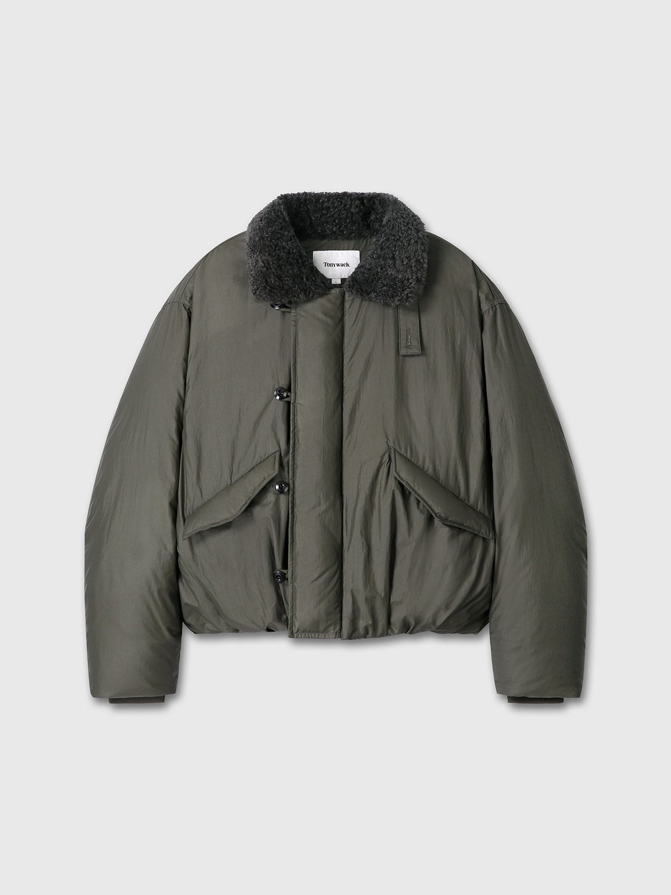 Tonywack - Shearling Collar Puffer Blouson (Olive) product image 13 | TRAB K-Fashion Australia