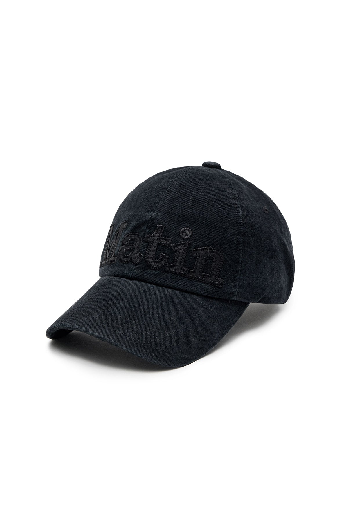 Matin Kim - Matin Applique Stitch Ball Cap (Black) product image 2 | TRAB K-Fashion Australia