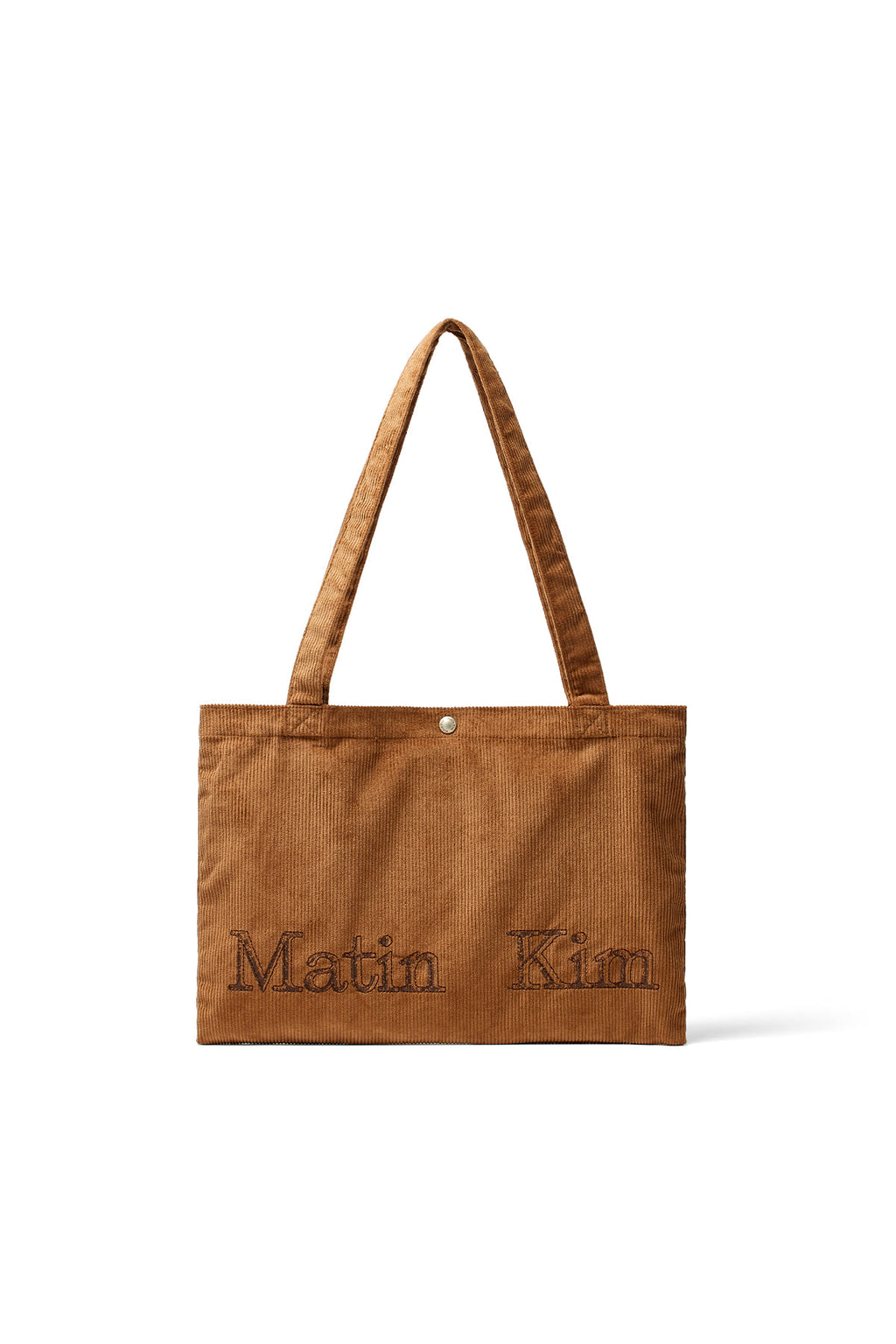 Matin Kim - Matin Corduroy Middle Ecobag (Brown) product image 1 | TRAB K-Fashion Australia