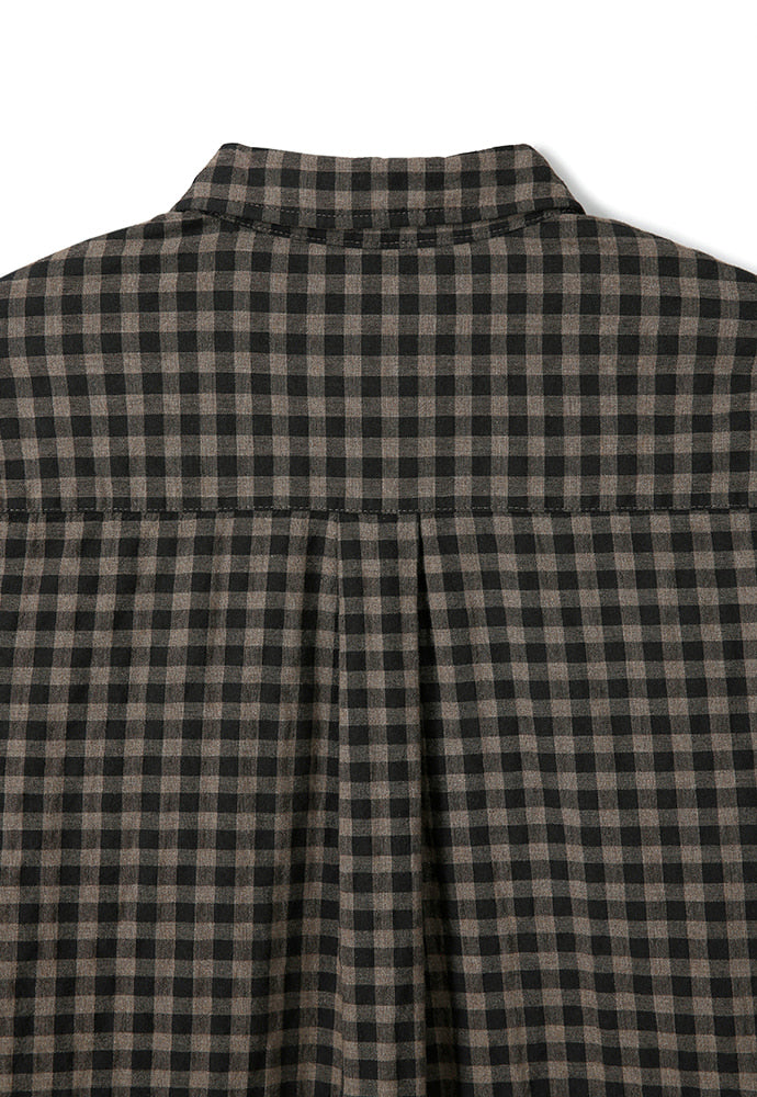 Art if acts - Gingham Check Oxford Shirt (Vintage Wood) product image 11 | TRAB K-Fashion Australia