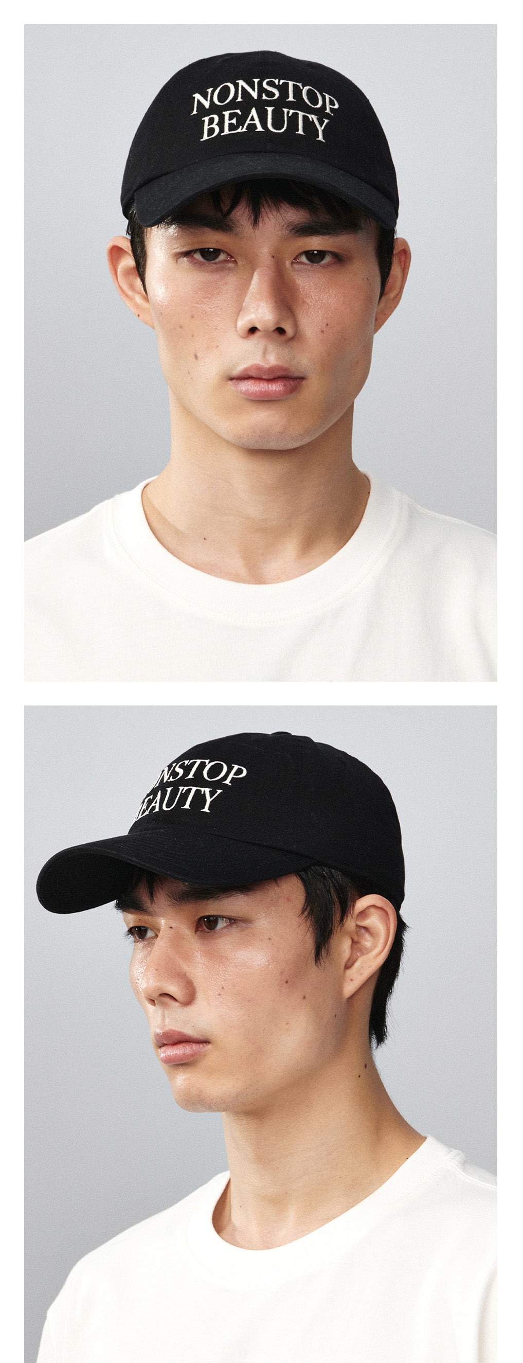 Kijun - NONSTOP BEAUTY Ball Cap (Black) product image 2 | TRAB K-Fashion Australia
