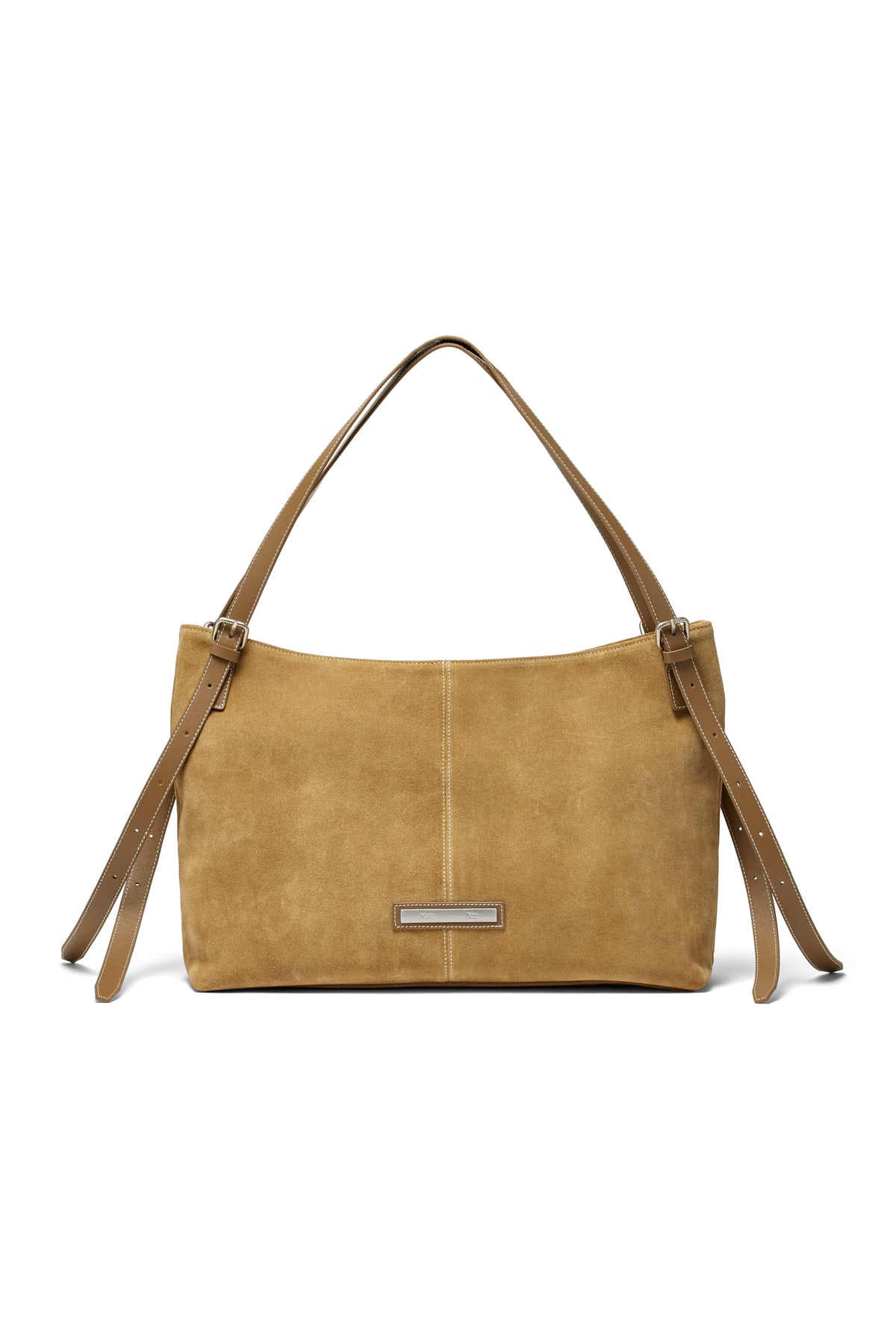 Matin Kim - Two Way Strap Suede Leather Bag (Beige) product image 1 | TRAB K-Fashion Australia