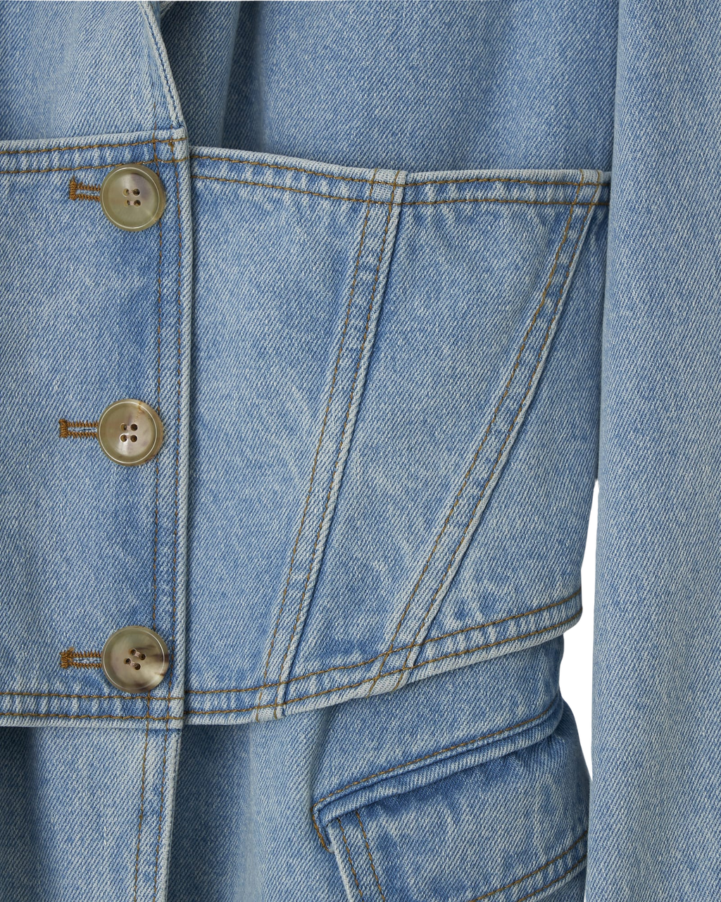 Kimhe Kim - Three Buttons Corset Single Jacket (Sky Blue) product image 6 | TRAB K-Fashion Australia
