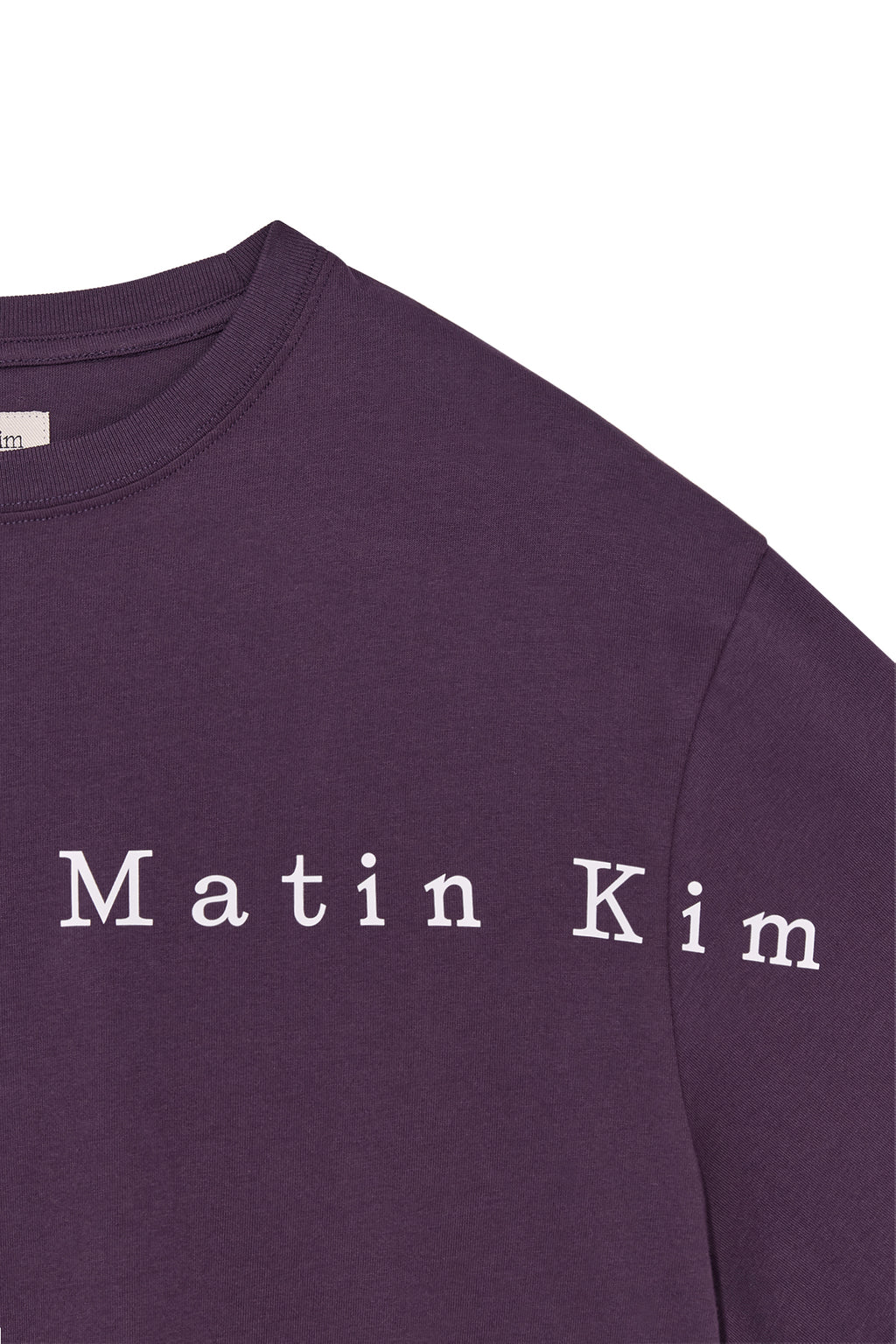 Matin Kim - Half Text Logo Top (Purple) product image 5 | TRAB K-Fashion Australia