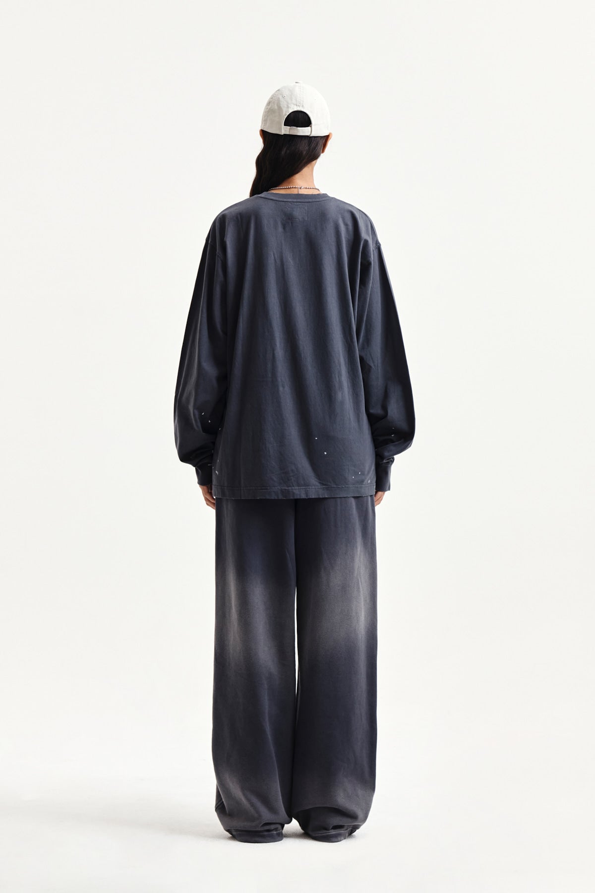 Matin Kim - Vintage Washed Logo Top (Charcoal) product image 7 | TRAB K-Fashion Australia
