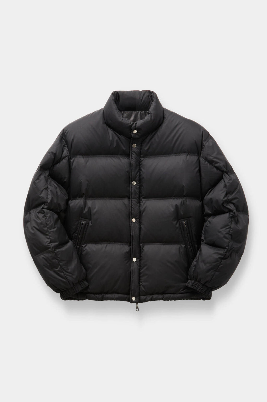 Coor - Double Stitch Snap Button Down Puffer (Black) product image 1 | TRAB K-Fashion Australia