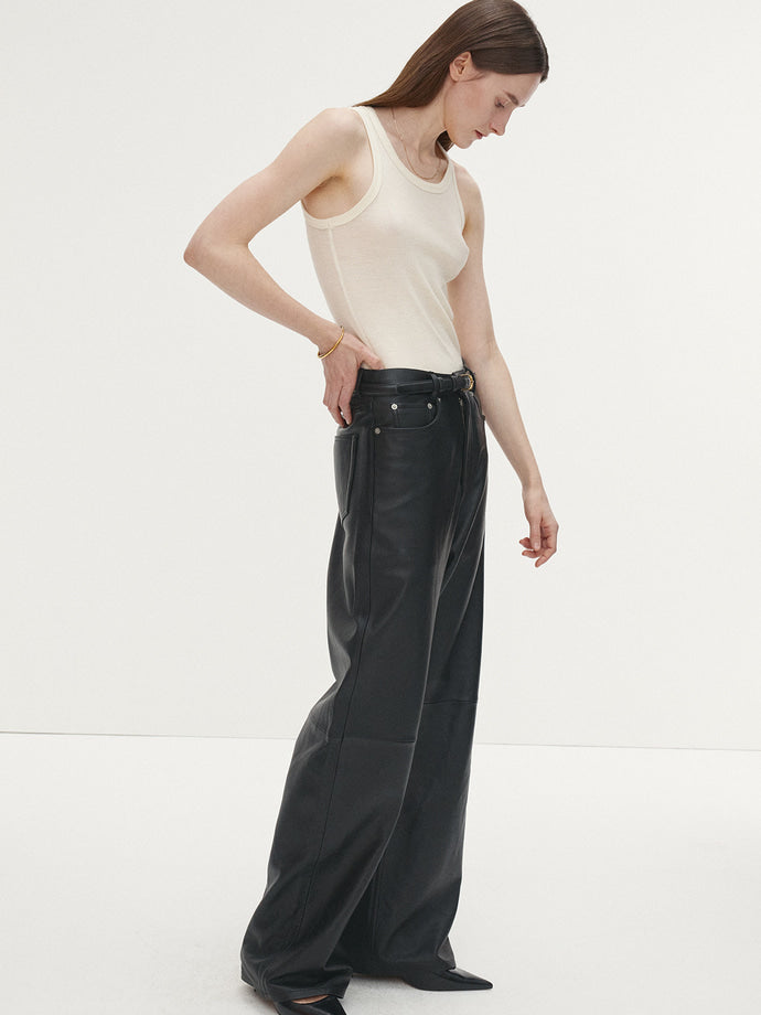 Tonywack - Super Fine Wool Ribbed Sleeveless (Japanese Fabric) (Ecru) product image 6 | TRAB K-Fashion Australia