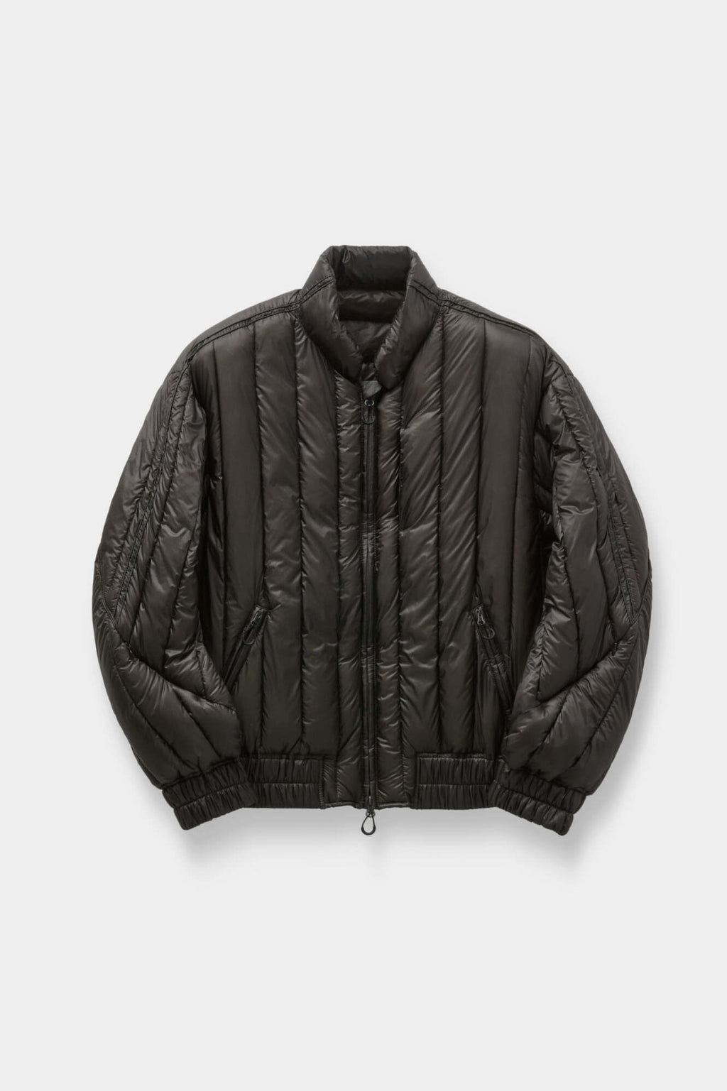 Coor - Quilted Soft Shell Shawl Collar Jumper (Grayish Brown) product image 1 | TRAB K-Fashion Australia