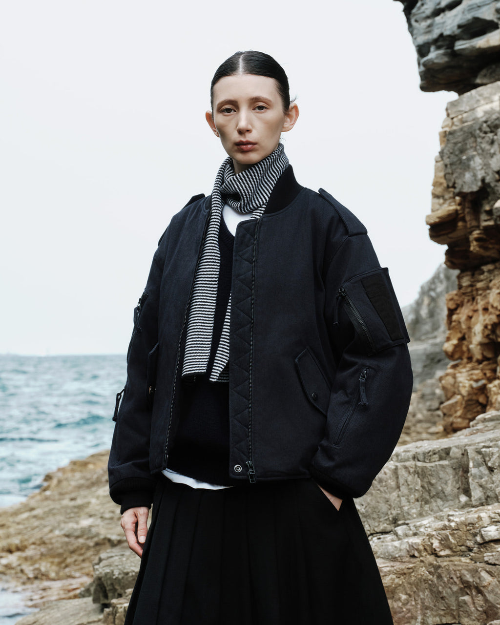 Eastlogue - Royal Flight Jumper (D.navy) product image 2 | TRAB K-Fashion Australia