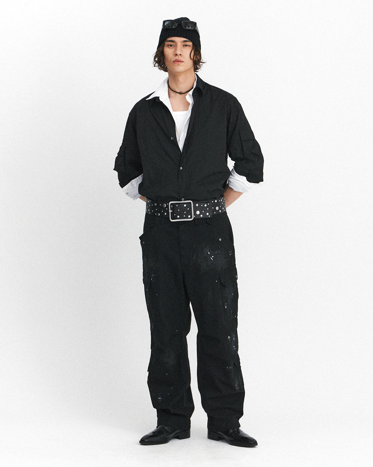 Eastlogue - Magazine Pouch Shirts (Crease Black) product image 4 | TRAB K-Fashion Australia