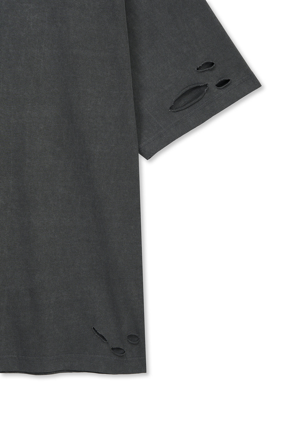 Matin Kim - Distressed Logo Top (Charcoal) product image 4 | TRAB K-Fashion Australia