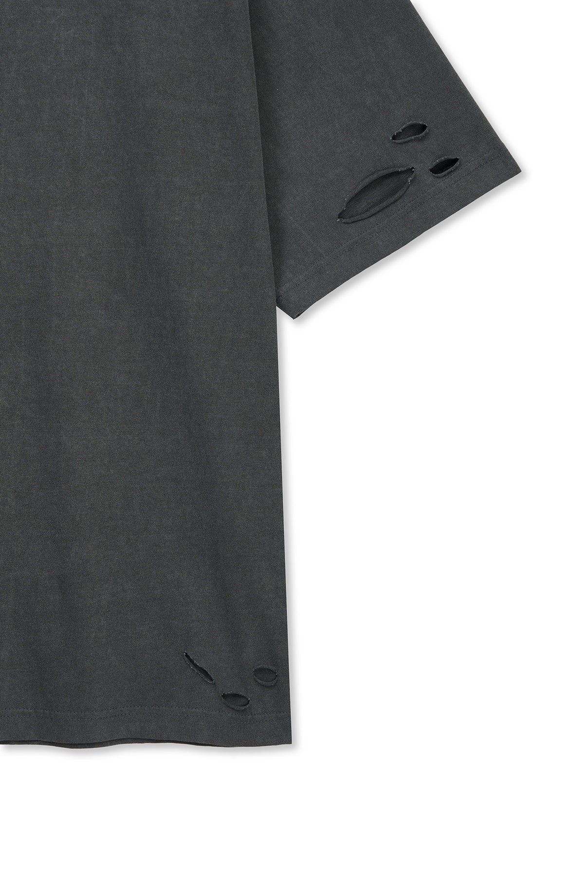 Matin Kim - Distressed Logo Top (Charcoal) product image 4 | TRAB K-Fashion Australia