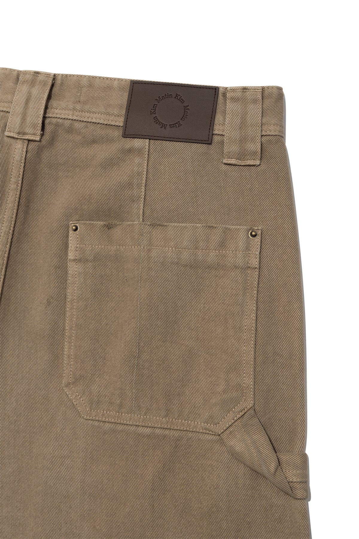 Matin Kim - Vintage Painting Carpenter Pants (Beige) product image 6 | TRAB K-Fashion Australia