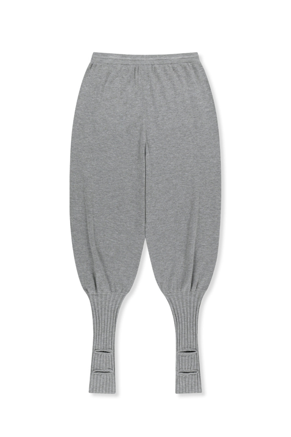 Matin Kim - Leg Warmer Knit Jogger Pants (Grey) product image 2 | TRAB K-Fashion Australia