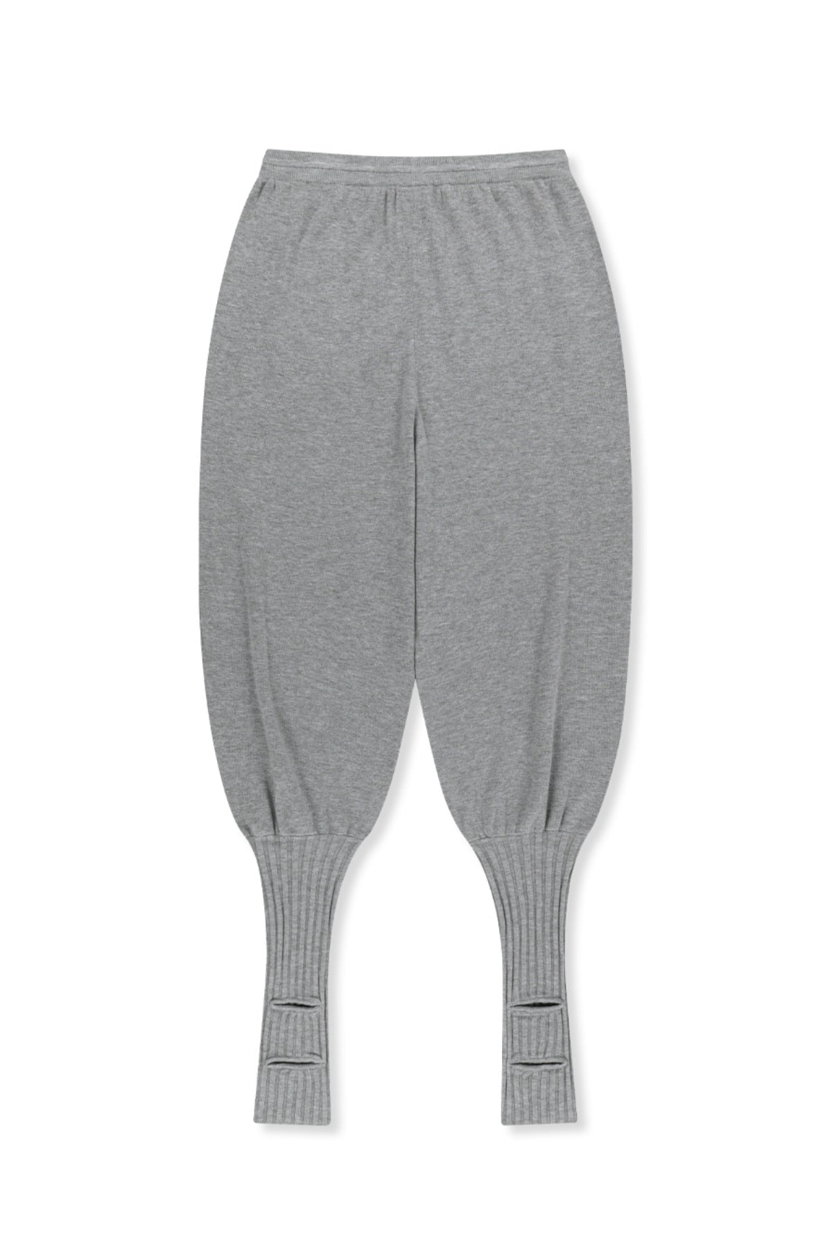 Matin Kim - Leg Warmer Knit Jogger Pants (Grey) product image 2 | TRAB K-Fashion Australia