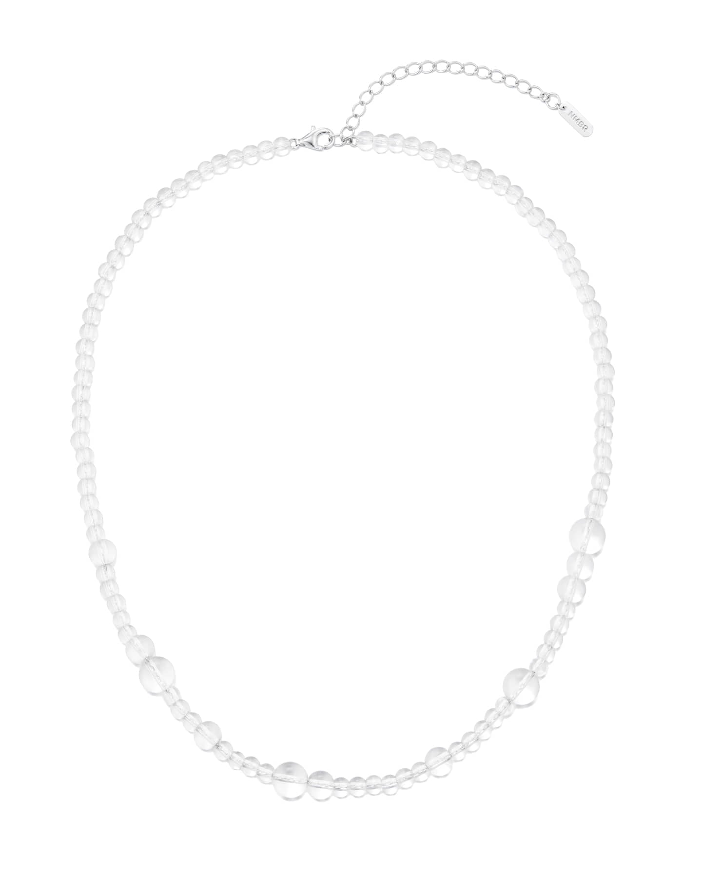 Numbering - Clear Quartz Bubble Necklace #7801 product image 5 | TRAB K-Fashion Australia