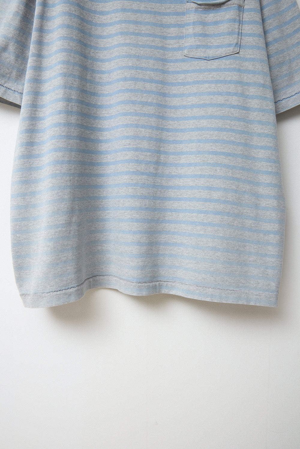 Hatchingroom - VTG Bold Stripe Pocket Tee Sky (Blue) product image 6 | TRAB K-Fashion Australia