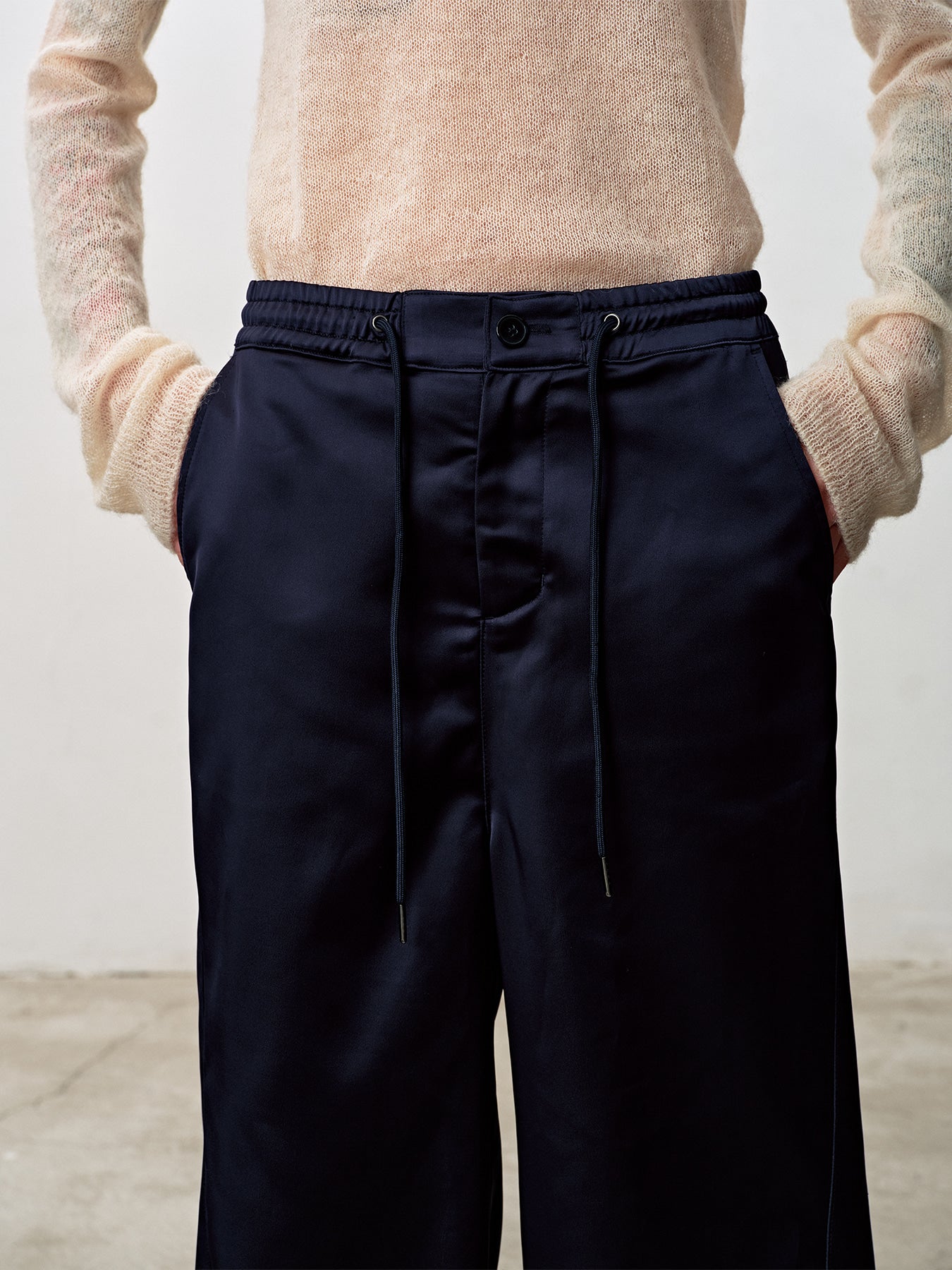 Tonywack - Silky Banding Lounge Pants (Navy) product image 10 | TRAB K-Fashion Australia