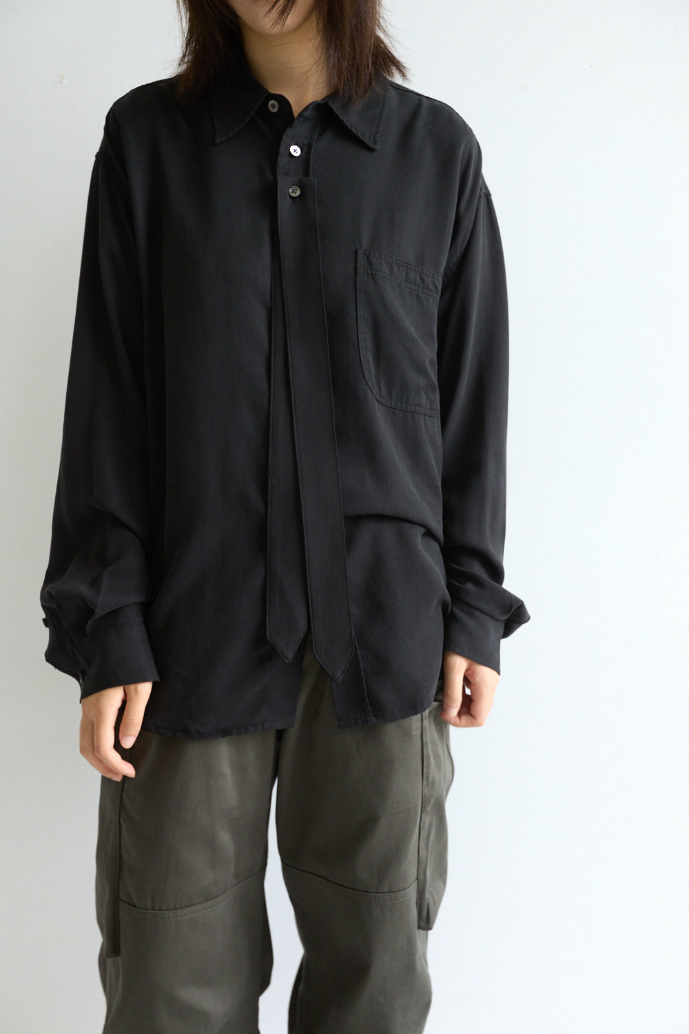 Hatchingroom - Tie Shirt Faded (Black) product image 7 | TRAB K-Fashion Australia