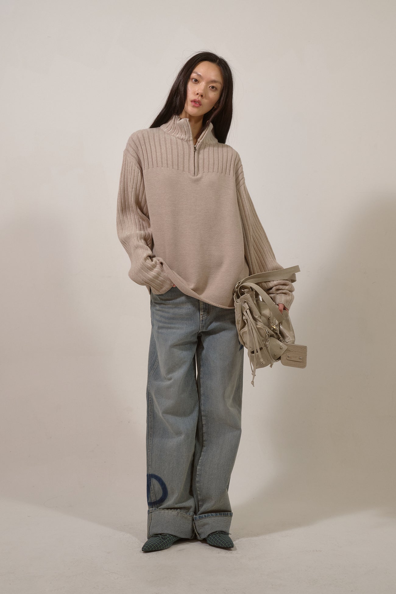 Deinet - D Patch Roll Up Denim (Blue) product image 4 | TRAB K-Fashion Australia