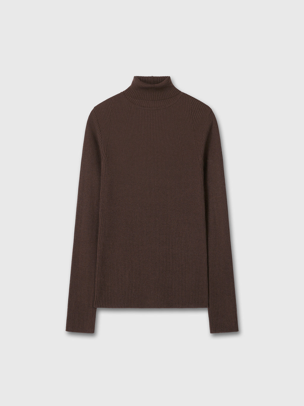 Tonywack - Slim-Fit Ribbed Turtleneck (Brown) product image 7 | TRAB K-Fashion Australia