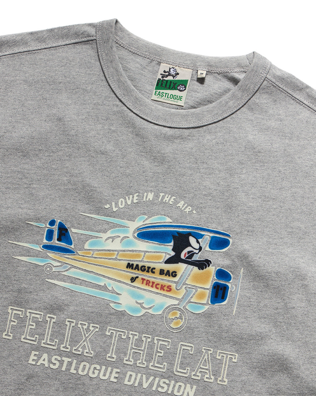 Eastlogue - Felix Flying Pilot Flocking T-shirts (Melange Grey) product image 3 | TRAB K-Fashion Australia