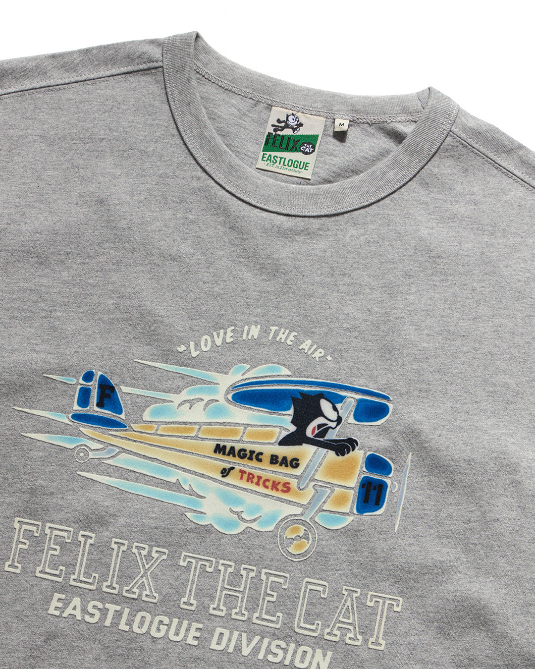 Eastlogue - Felix Flying Pilot Flocking T-shirts (Melange Grey) product image 3 | TRAB K-Fashion Australia