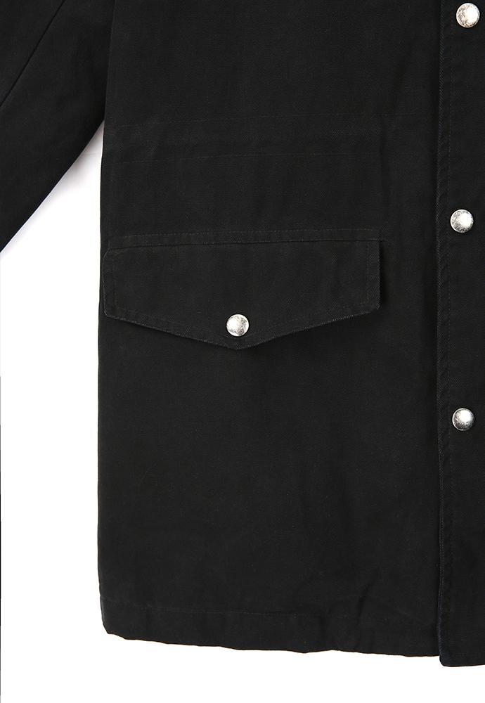 Art if acts - Leather Collar Garment Field Jacket (Faded Black) product image 15 | TRAB K-Fashion Australia