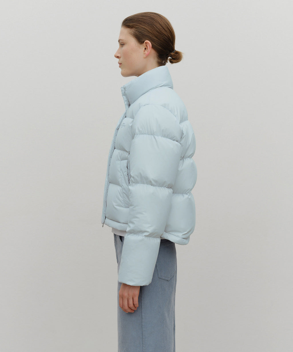 Marithe & Francois Girbaud - Basic Crop Down Jacket (Mint Gray) product image 2 | TRAB K-Fashion Australia