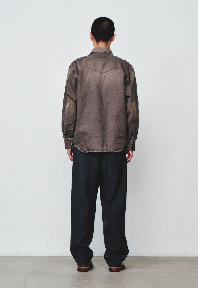 Art if acts - Vintage Western Shirt (Moss Grey) product image 4 | TRAB K-Fashion Australia