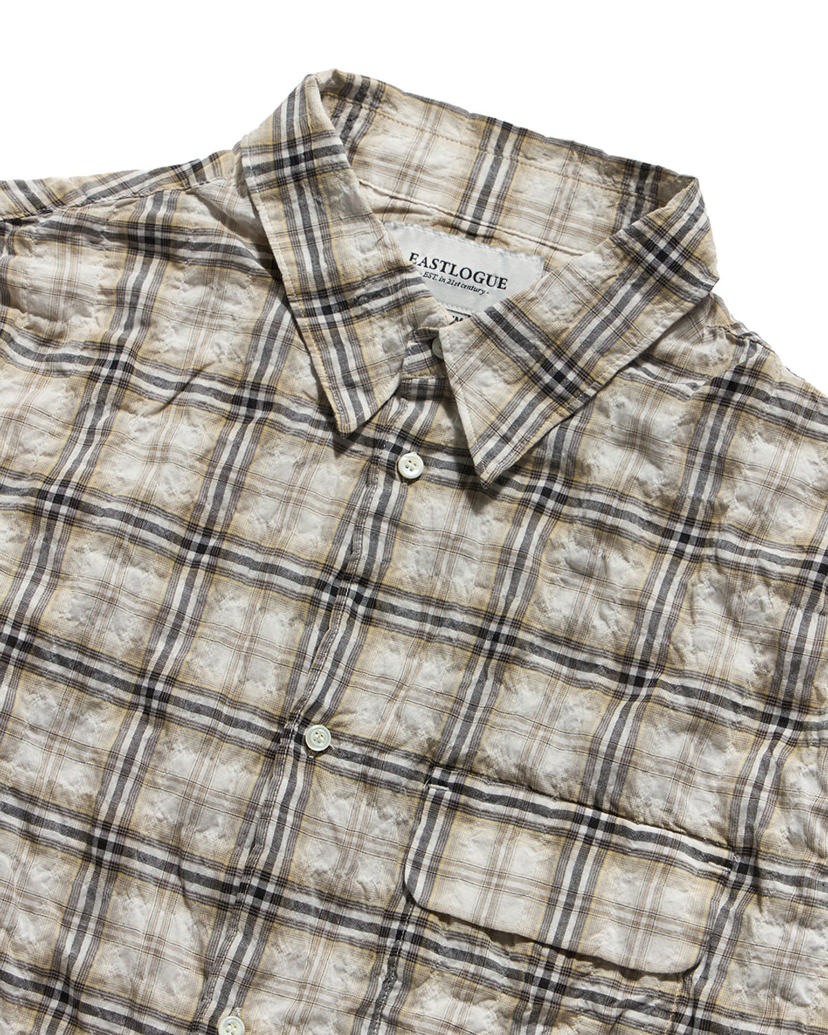 Eastlogue - Holiday Shirts (Beige & Black Check) product image 7 | TRAB K-Fashion Australia
