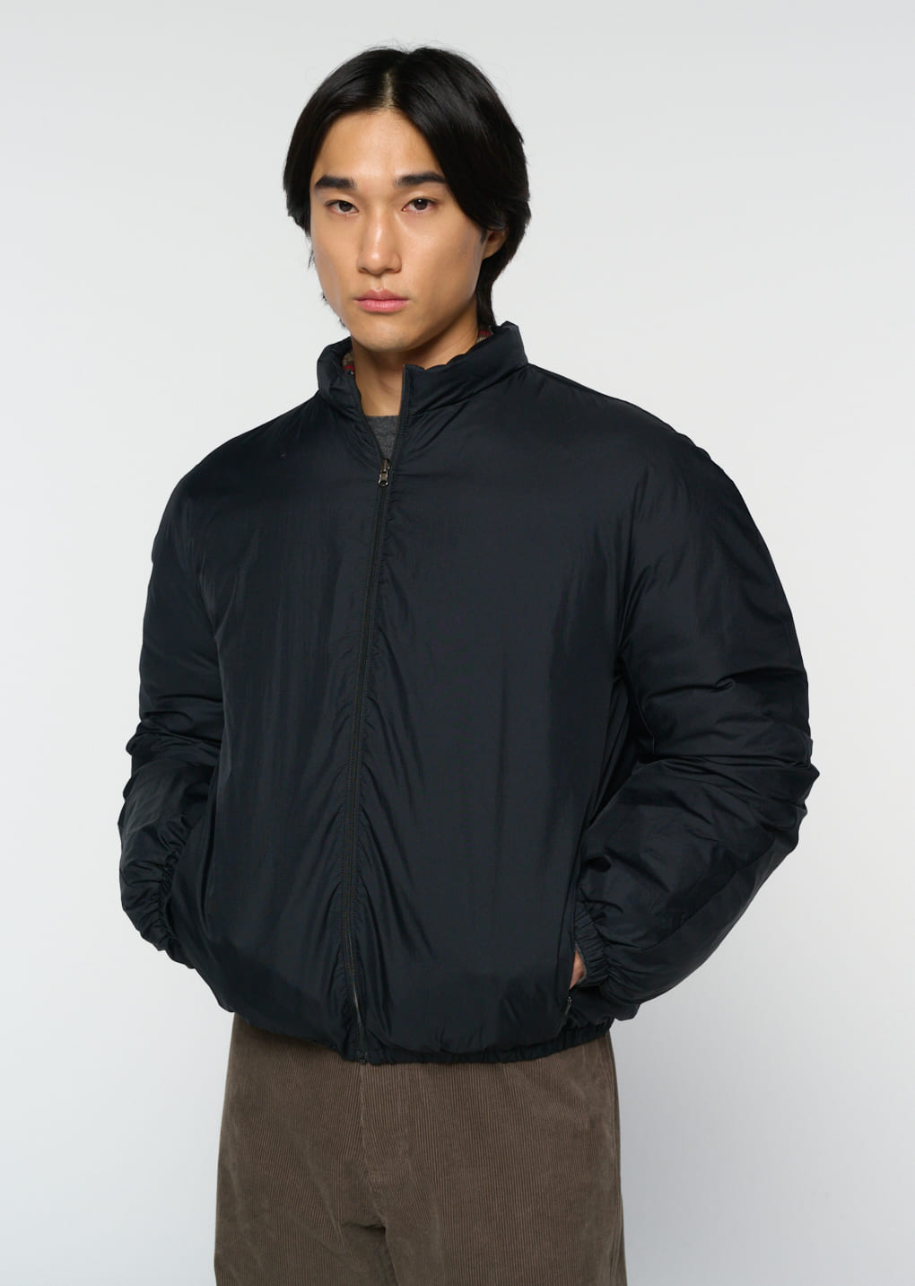 Amomento - [Pre-Order] goose down reversible jumper (Black) product image 7 | TRAB K-Fashion Australia