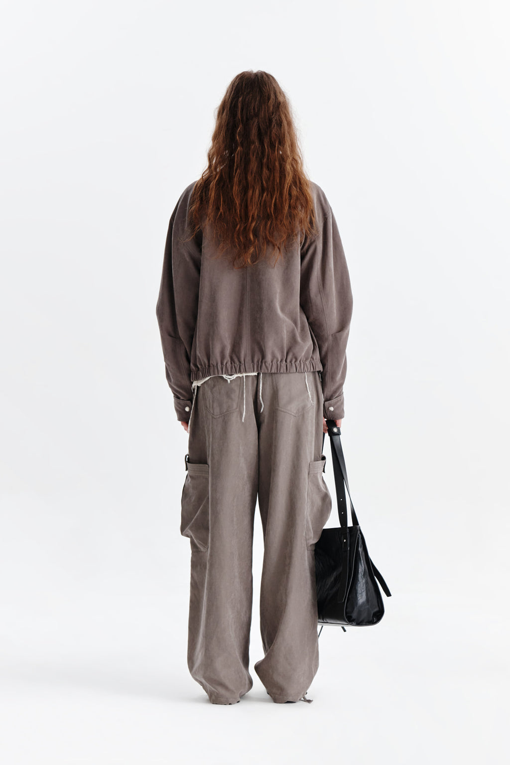 Matin Kim - Soft Washed Cargo Pants (Khaki Brown) product image 7 | TRAB K-Fashion Australia