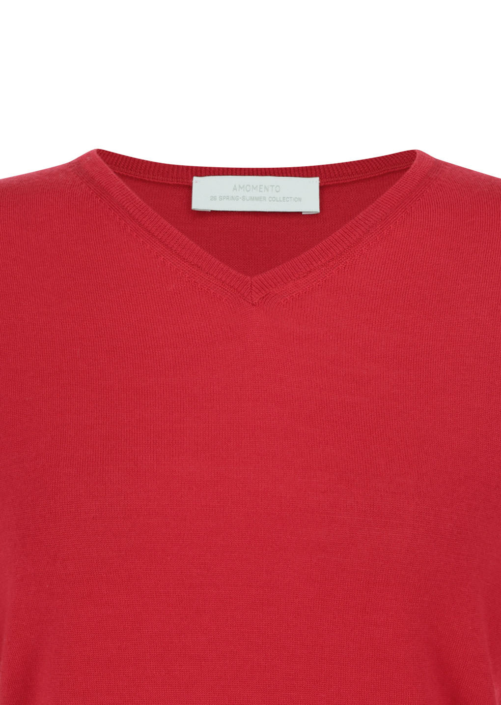 Amomento - Wool V-neck Knit (Red) product image 5 | TRAB K-Fashion Australia