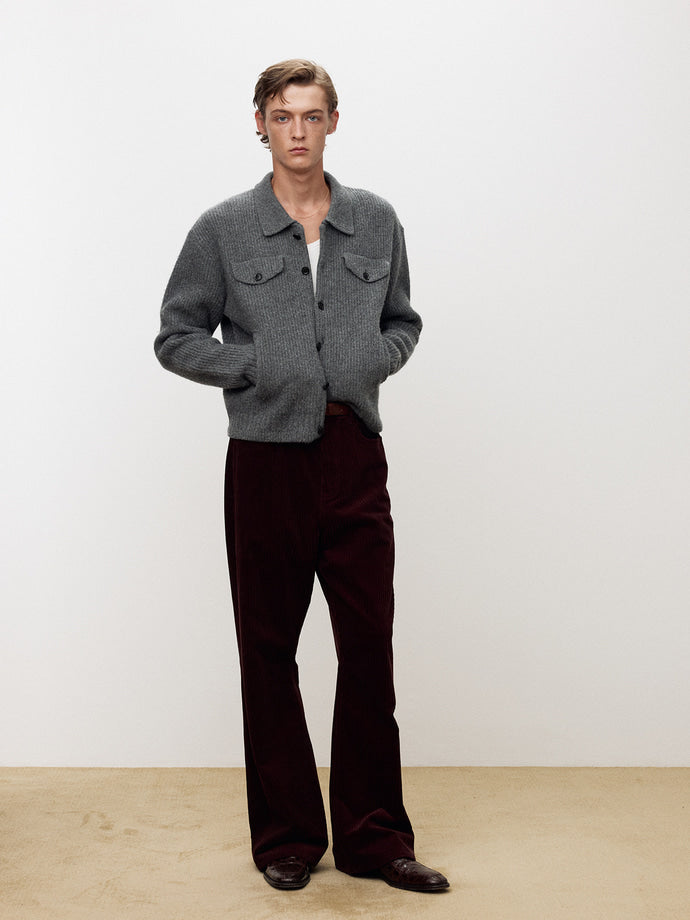 Tonywack - Wool And Cotton Knitted Trucker (Melange Grey) product image 5 | TRAB K-Fashion Australia