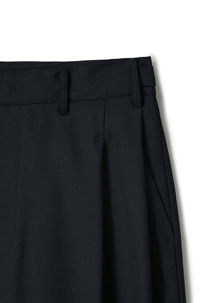 Art if acts - Belted Wool Side Two Tuck Pants (Navy) product image 10 | TRAB K-Fashion Australia