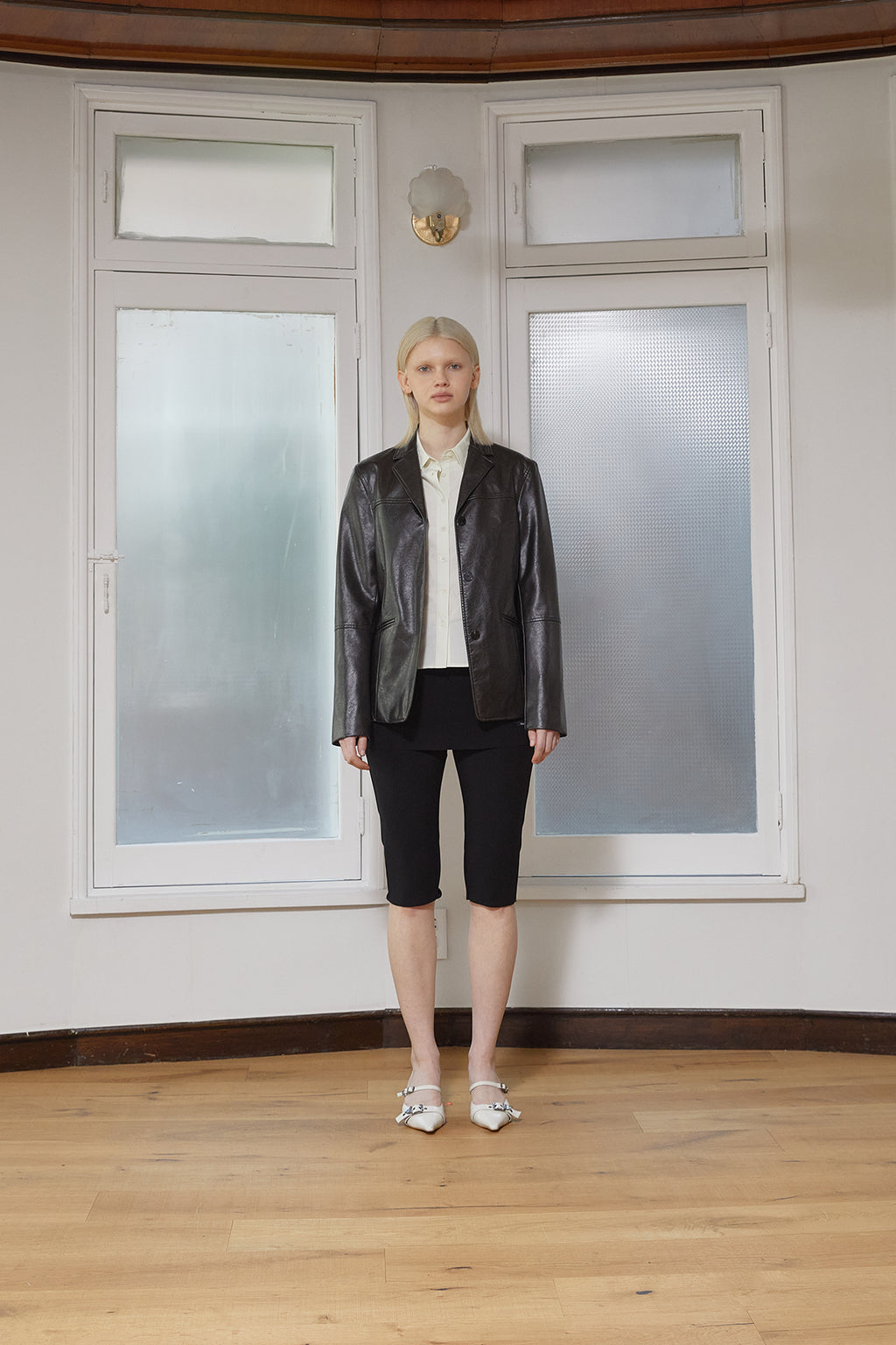 Matin Kim - Leather Single Blazer (Black) product image 7 | TRAB K-Fashion Australia