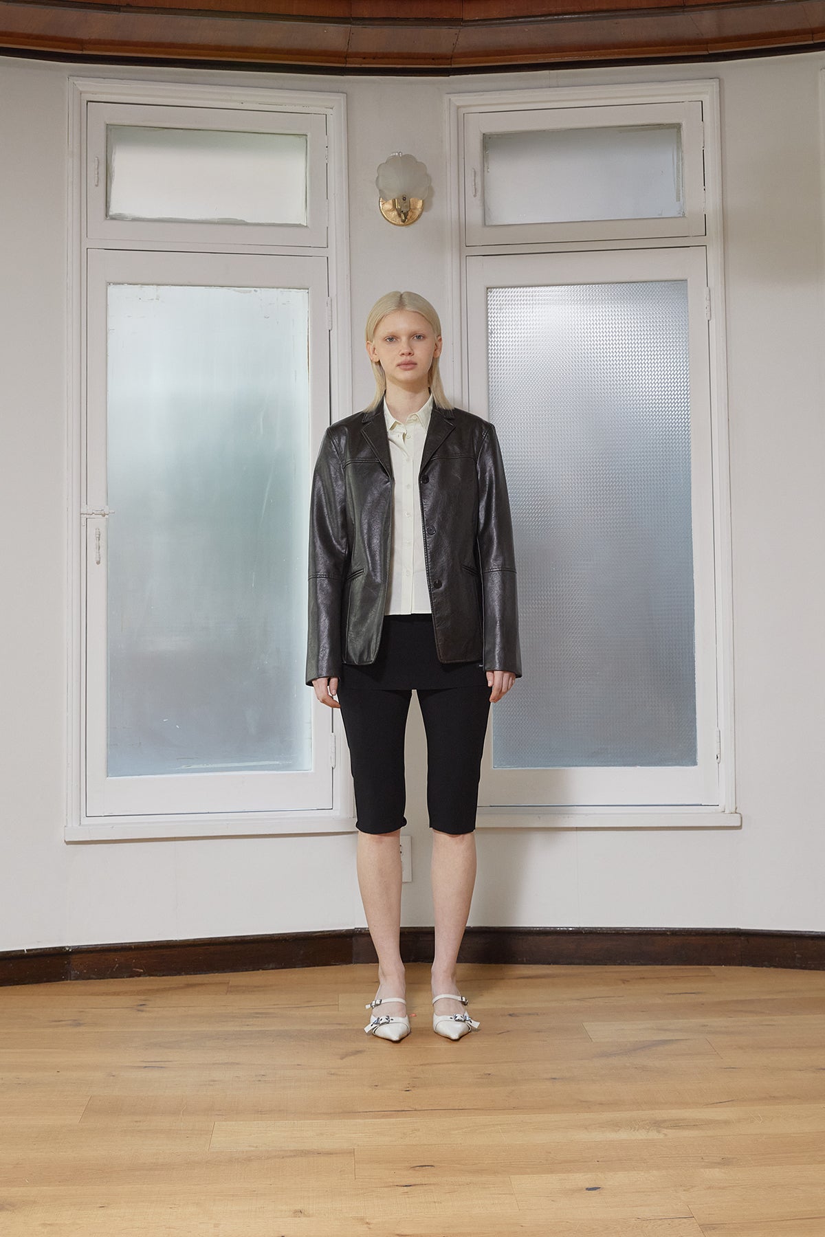 Matin Kim - Leather Single Blazer (Black) product image 7 | TRAB K-Fashion Australia