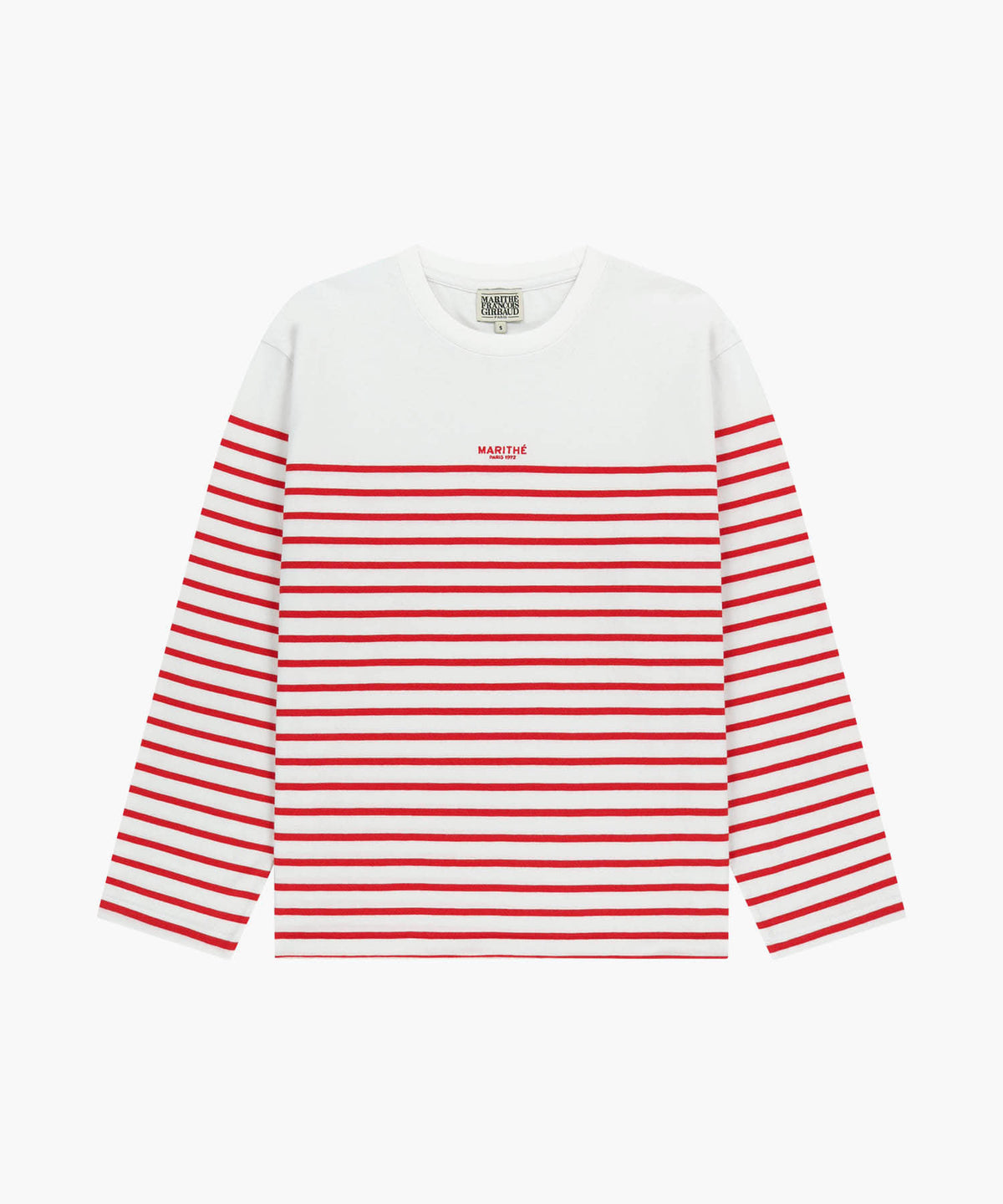 Marithe & Francois Girbaud - Block Stripe Long Sleeve Tee (Red) product image 6 | TRAB K-Fashion Australia