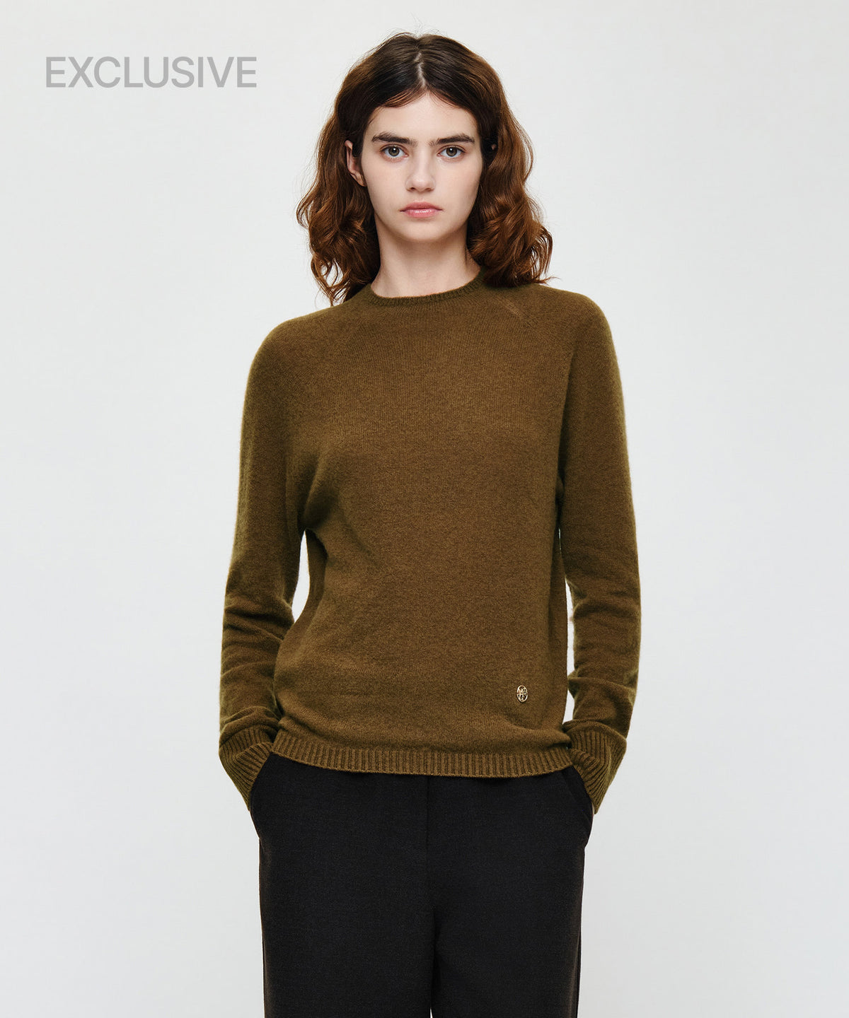 Marithe & Francois Girbaud - Premium Merino Wool Half Neck Knit (Brown) product image 1 | TRAB K-Fashion Australia