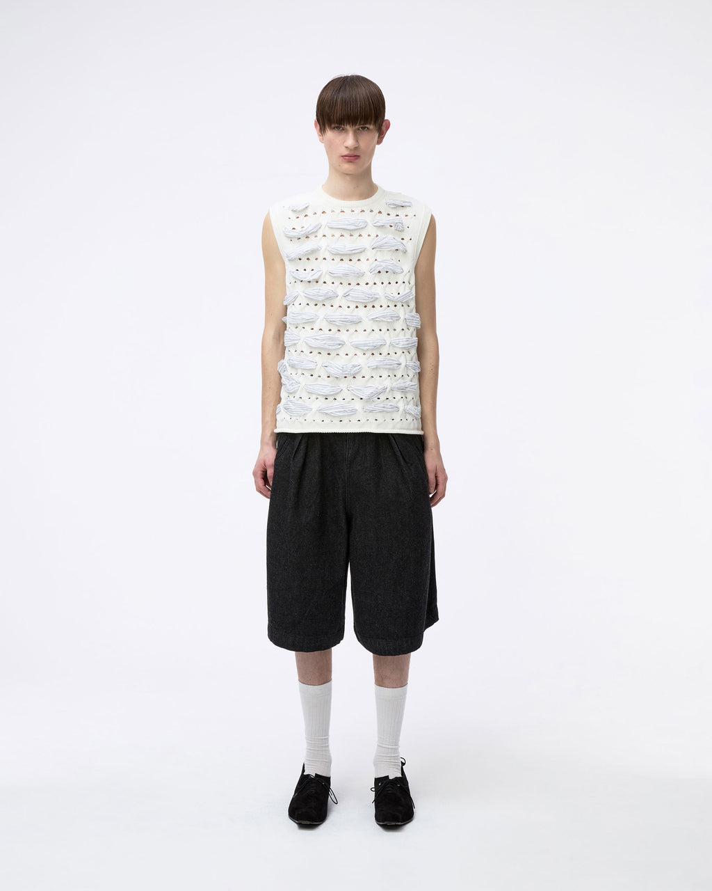 Ader Error - Denim Shorts Product. 80 (Noir) product image 2 | TRAB K-Fashion Australia