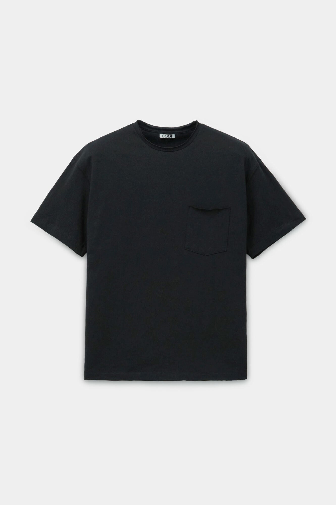 Coor - Low Cut Regular Fit T-Shirt (Black) product image 1 | TRAB K-Fashion Australia