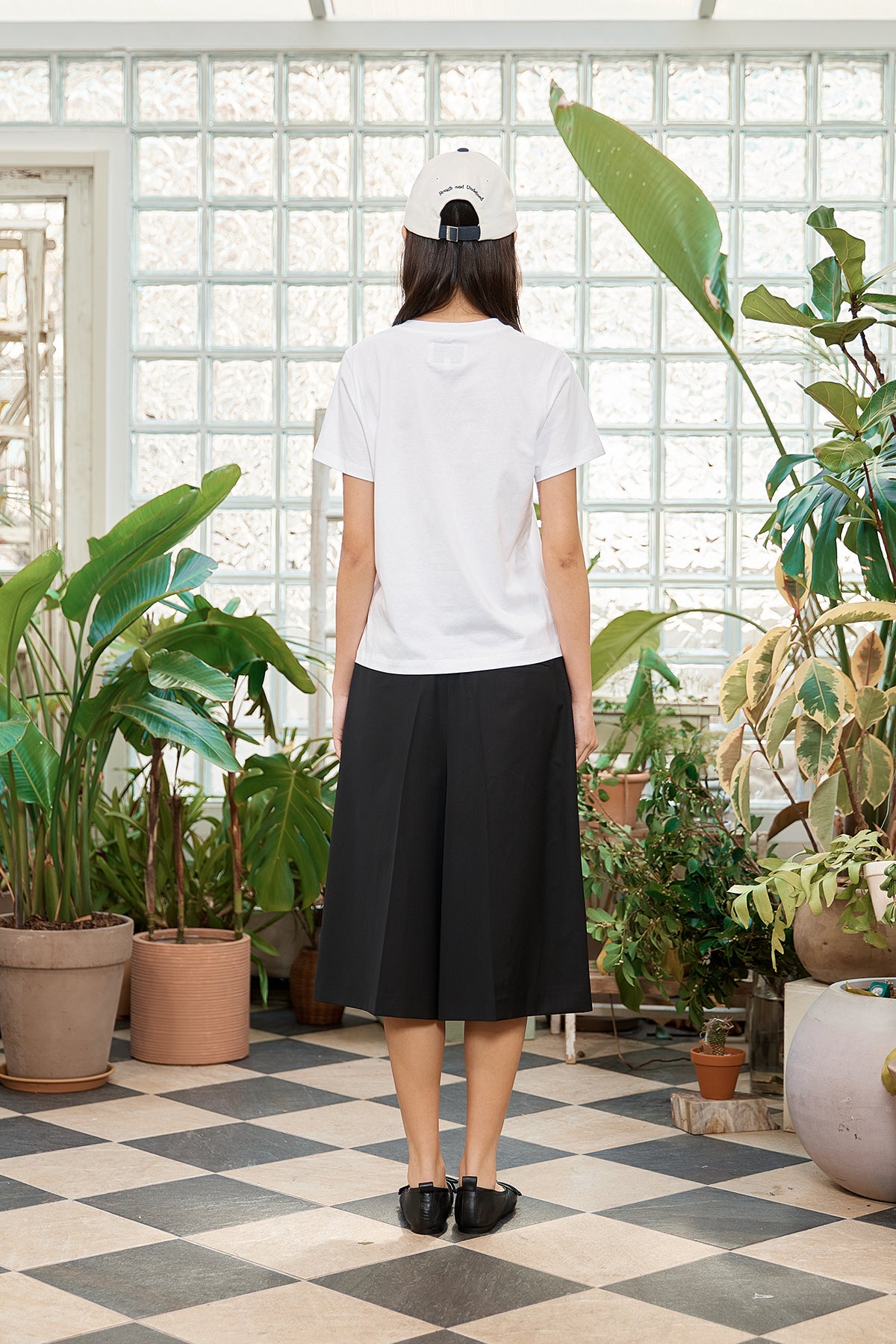 Matin Kim - Sticker Graphic Logo Top (White) product image 7 | TRAB K-Fashion Australia