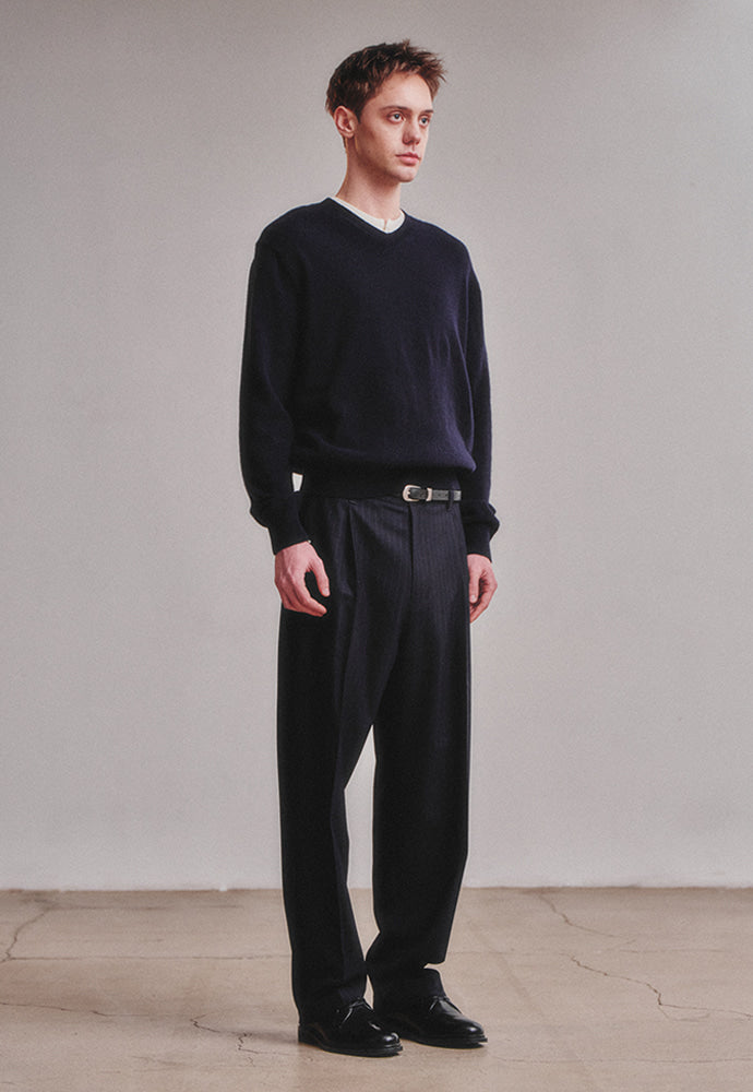 Art if acts - Cashmere V-Neck Knit (Dark Navy) product image 3 | TRAB K-Fashion Australia