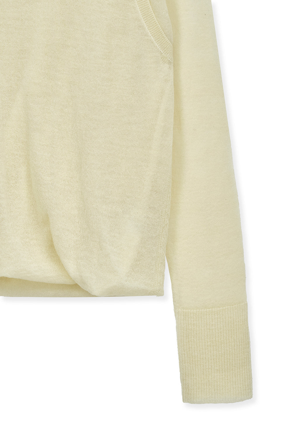 Matin Kim - Mohair Layered Knit Pullover (Light Yellow) product image 7 | TRAB K-Fashion Australia