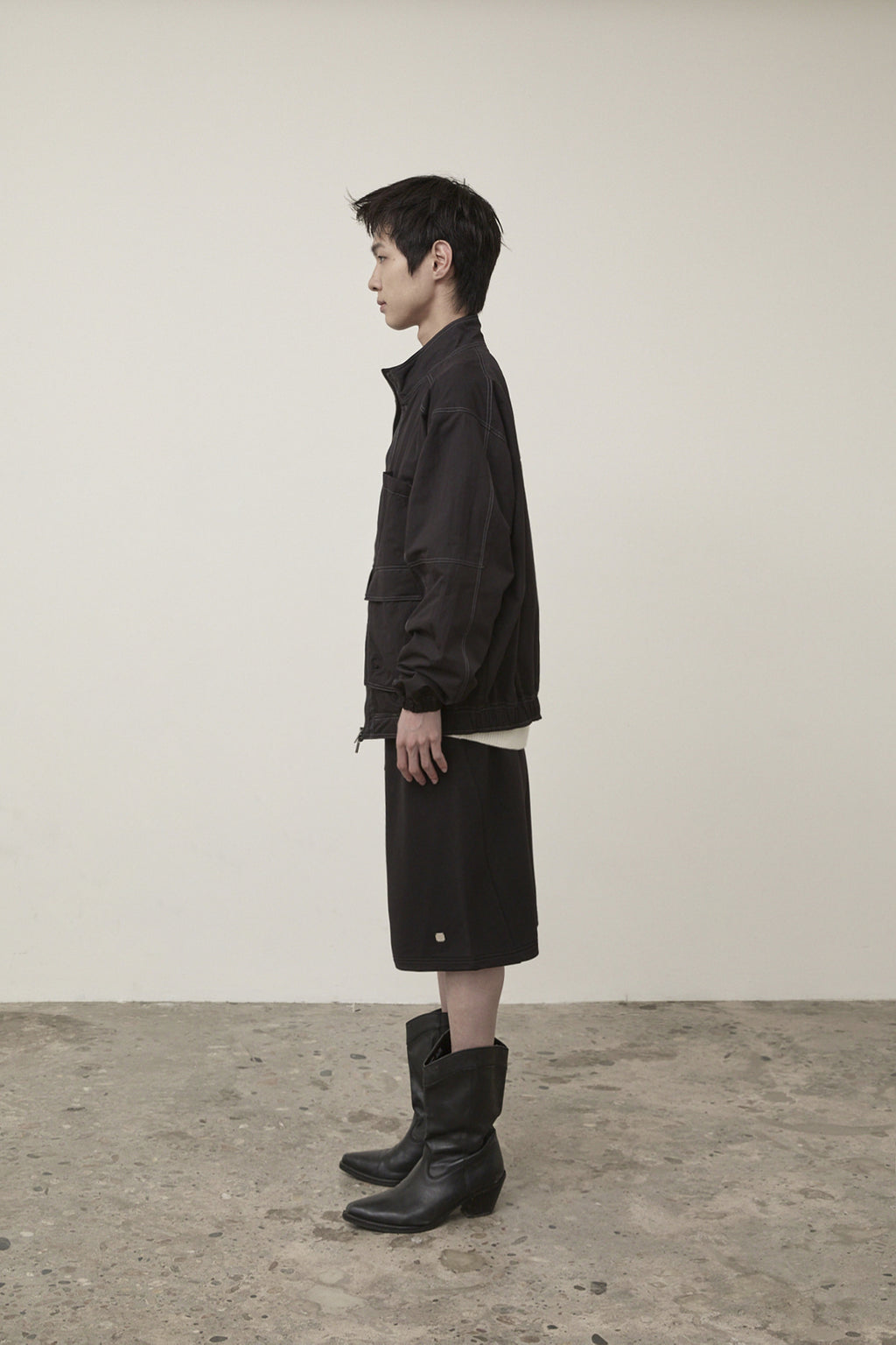 Matin Kim - Utility Bomber Jumper (Black) product image 6 | TRAB K-Fashion Australia