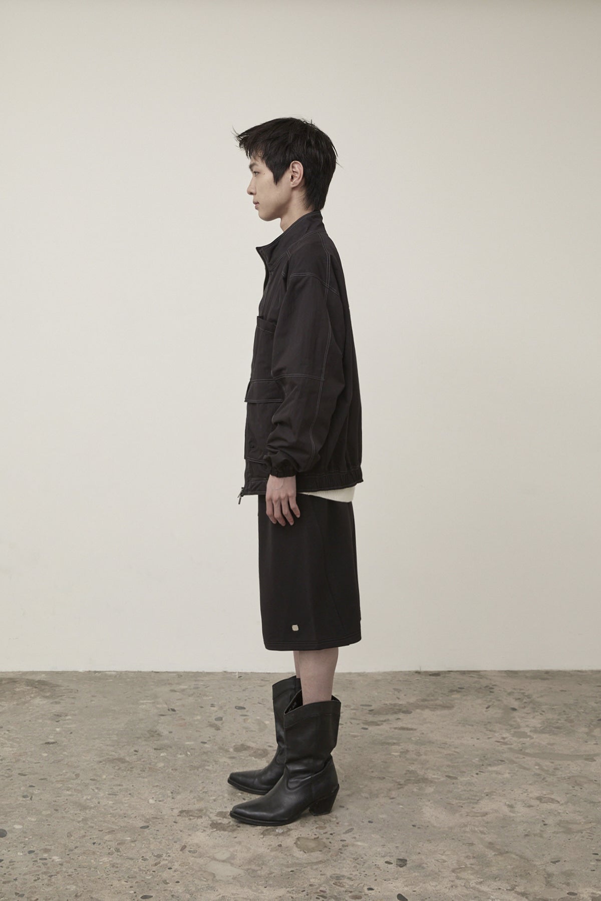 Matin Kim - Utility Bomber Jumper (Black) product image 6 | TRAB K-Fashion Australia