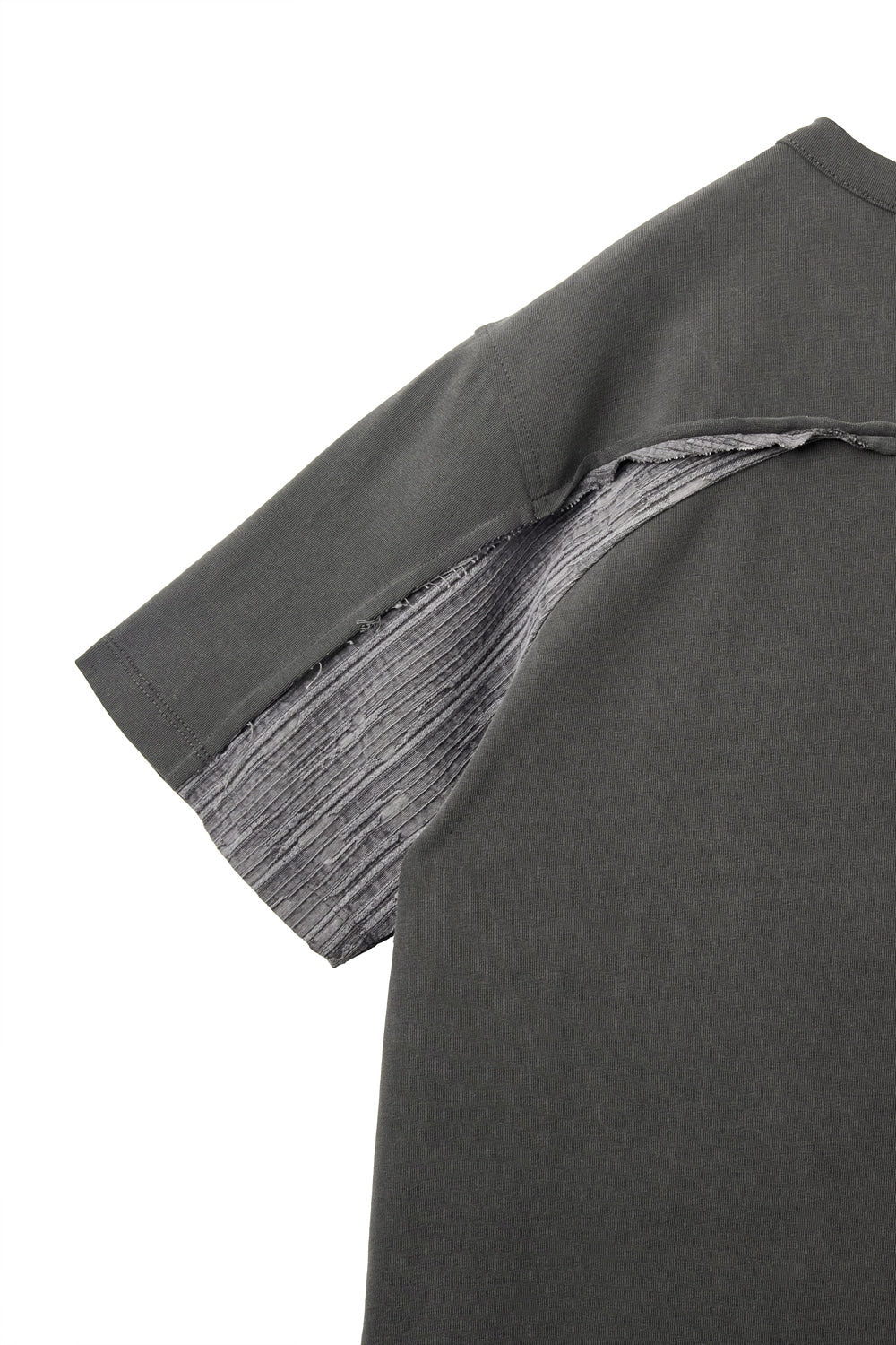 Hatchingroom - Curved Henley Neck Tee (Charcoal) product image 5 | TRAB K-Fashion Australia
