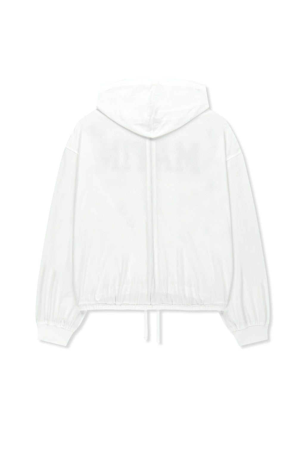 Matin Kim - Matin 16 Applique Logo Hoody Zip Up (White) product image 2 | TRAB K-Fashion Australia