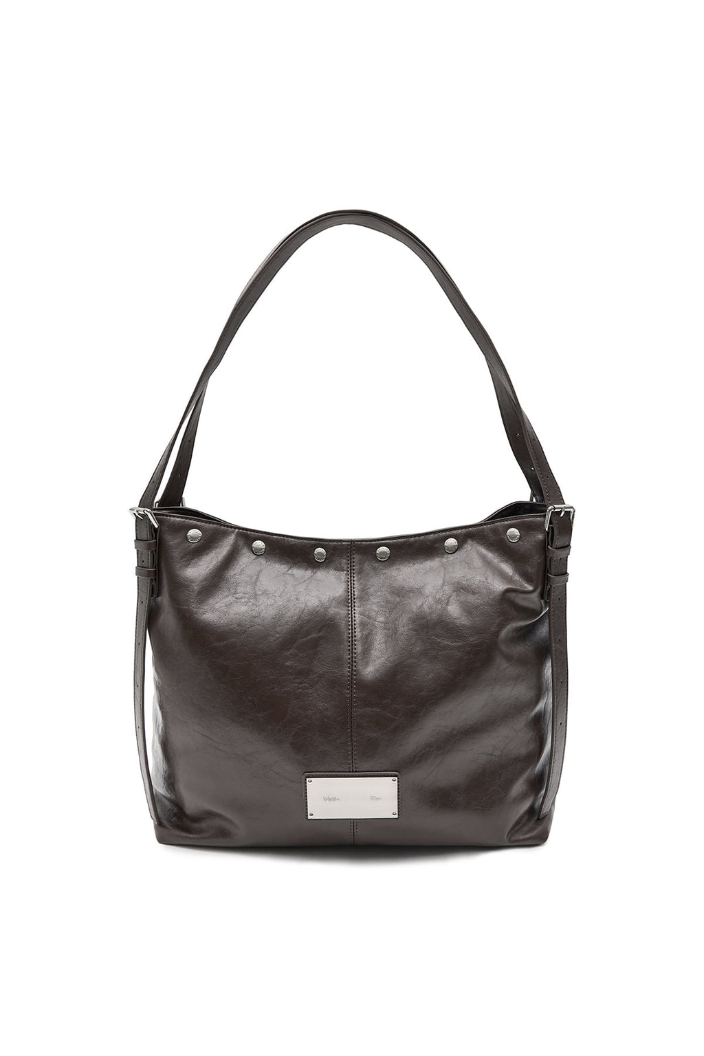 Matin Kim - Matin Stud Point Large Shoulder Bag (Brown) product image 1 | TRAB K-Fashion Australia
